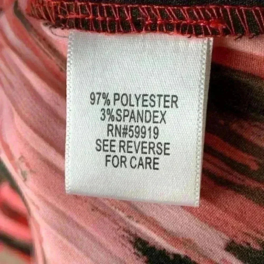 Apt 9 top M striped button down scrunched career - image 8